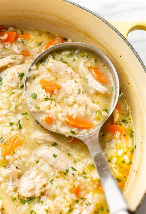 How many protein are in chicken rice soup - calories, carbs, nutrition