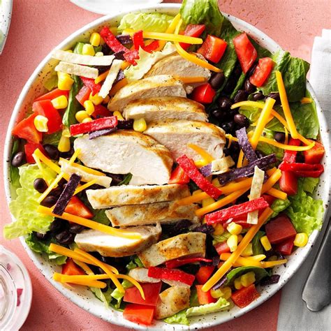 How many protein are in chicken southwest salad - calories, carbs, nutrition