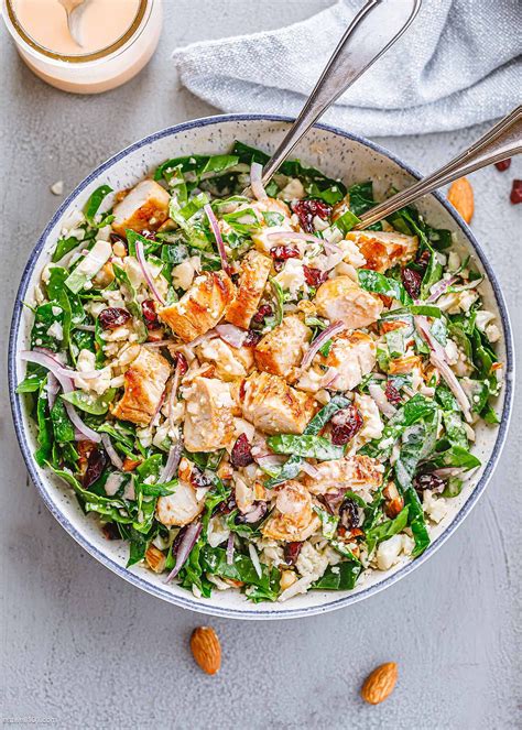 How many protein are in chicken spinach salad with pancetta - calories, carbs, nutrition