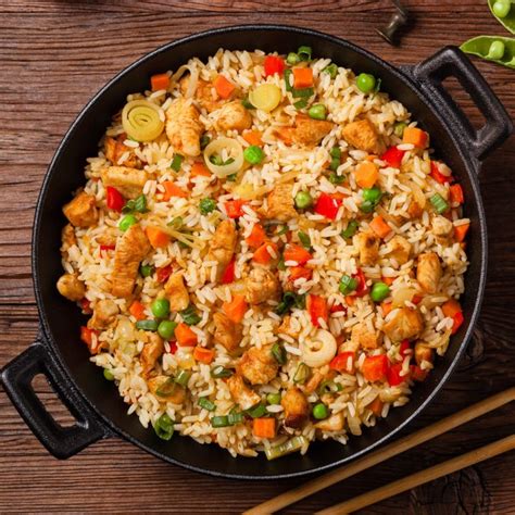 How many protein are in chicken stir fry with basmati rice large - calories, carbs, nutrition