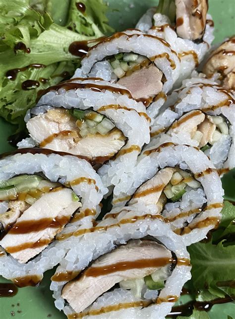 How many protein are in chicken teriyaki roll - calories, carbs, nutrition