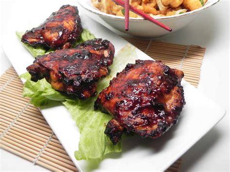 How many protein are in chicken thigh hoisin ginger - calories, carbs, nutrition