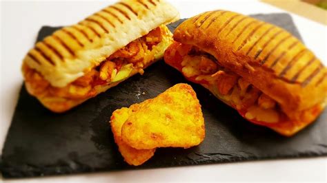 How many protein are in chicken tikka panini garnished with mixed leaves - calories, carbs, nutrition