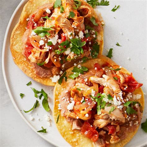 How many protein are in chicken tinga tostada - calories, carbs, nutrition