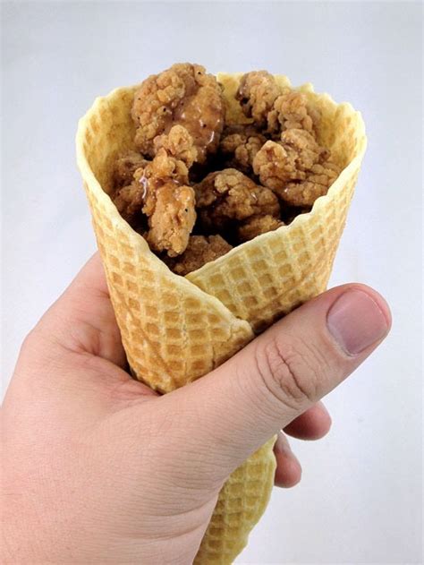 How many protein are in chicken waffle cones - calories, carbs, nutrition