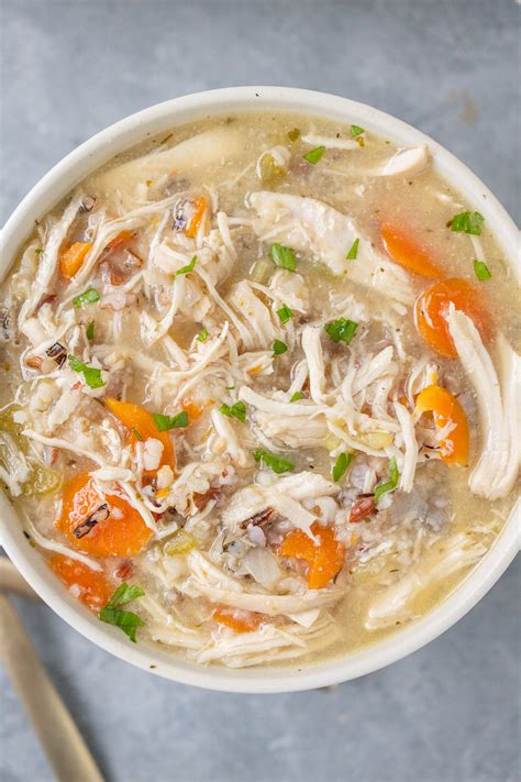 How many protein are in chicken wild rice soup - calories, carbs, nutrition