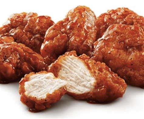 How many protein are in chicken wings boneless bbq choice sauce 6 ea - calories, carbs, nutrition