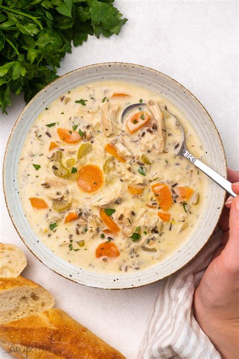 How many protein are in chicken with wild rice soup - calories, carbs, nutrition