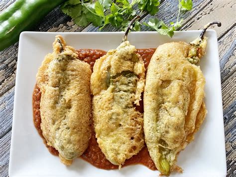 How many protein are in chile rellenos with fresh chile - calories, carbs, nutrition