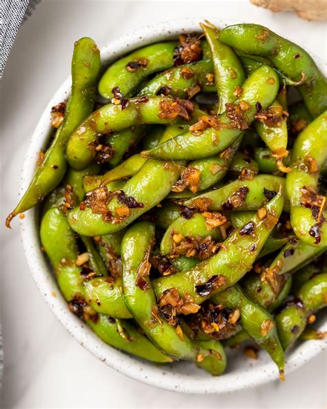 How many protein are in chili spiced edamame - calories, carbs, nutrition