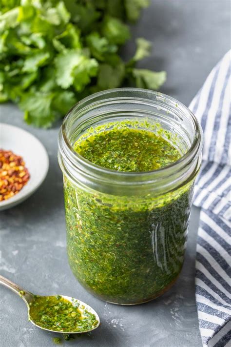 How many protein are in chimichurri vinaigrette (41575.2) - calories, carbs, nutrition