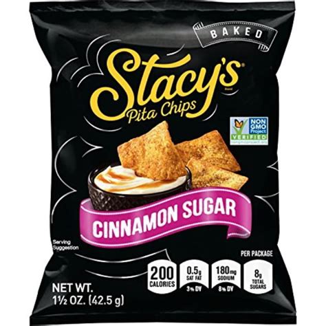 How many protein are in chip pita cinnamon sugar stacy's 1.5 oz - calories, carbs, nutrition