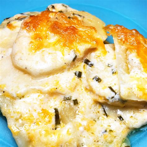 How many protein are in chive scalloped potatoes - calories, carbs, nutrition