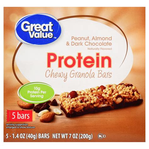 How many protein are in chocolate almond granola bar - calories, carbs, nutrition