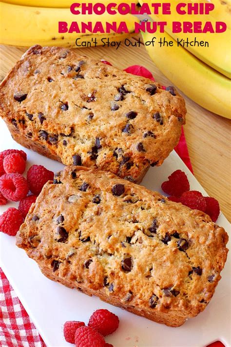 How many protein are in chocolate chip banana nut bread - calories, carbs, nutrition