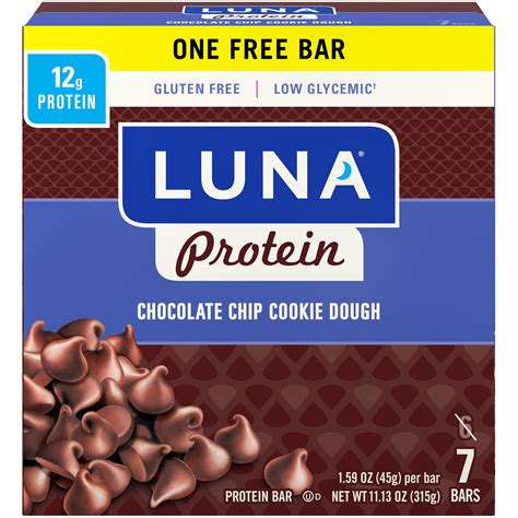 How many protein are in chocolate chip cookie dough protein bar - calories, carbs, nutrition