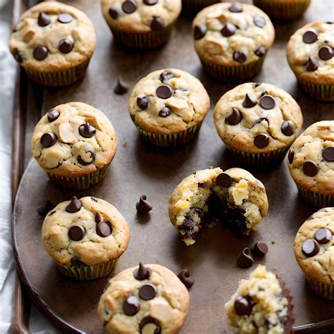 How many protein are in chocolate chip mini-muffins - calories, carbs, nutrition