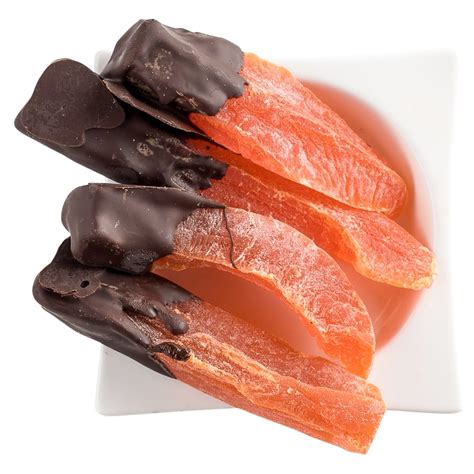 How many protein are in chocolate dipped papaya & mango (14073.0) - calories, carbs, nutrition