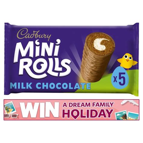 How many protein are in chocolate mini rolls - calories, carbs, nutrition