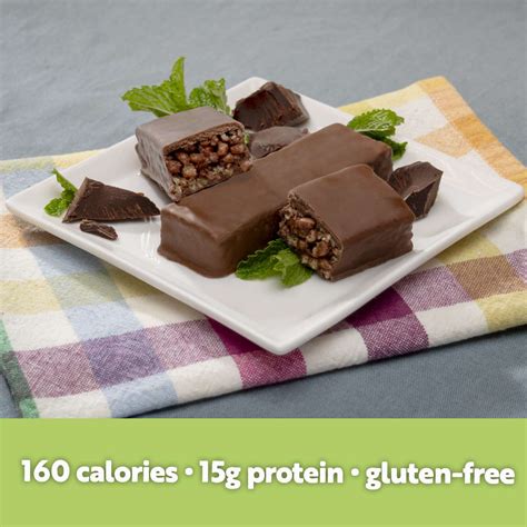 How many protein are in chocolate mint crisp bar - calories, carbs, nutrition