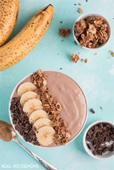 How many protein are in chocolate pb banana smoothie bowl - calories, carbs, nutrition