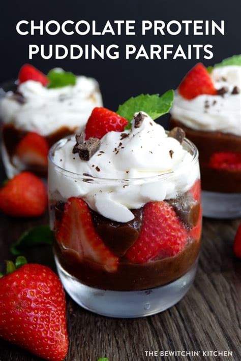 How many protein are in chocolate pudding parfait - calories, carbs, nutrition