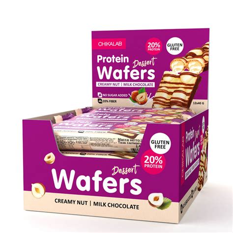 How many protein are in chocolate wafers - calories, carbs, nutrition