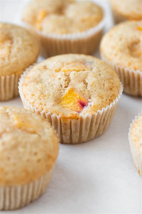 How many protein are in cholesterol free peach muffin - calories, carbs, nutrition