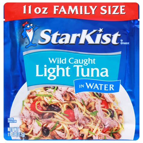 How many protein are in chunk light tuna in water pouch - calories, carbs, nutrition