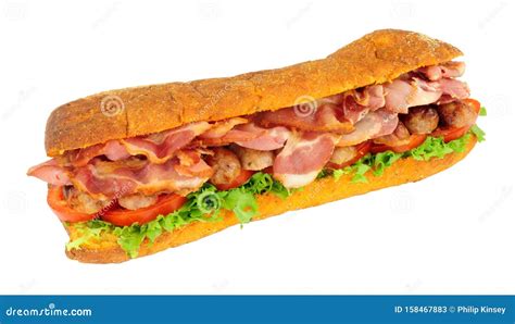 How many protein are in ciabatta filled with bacon - calories, carbs, nutrition