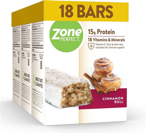 How many protein are in cinnamon roll bar - calories, carbs, nutrition