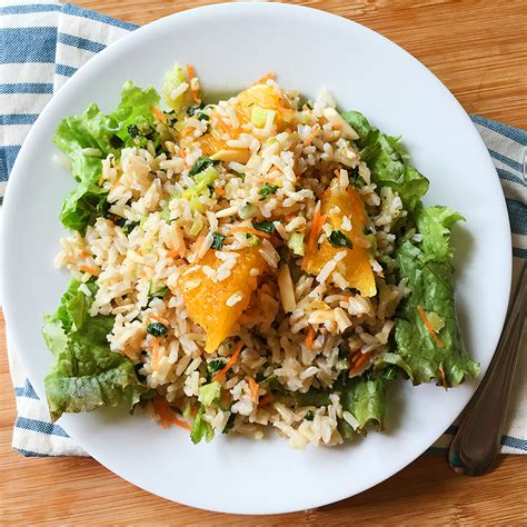 How many protein are in citrus rice salad - calories, carbs, nutrition