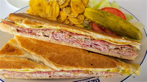 How many protein are in classic cuban panini with plantan chips - calories, carbs, nutrition