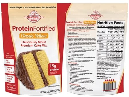 How many protein are in classic yellow cake (mix only) - calories, carbs, nutrition