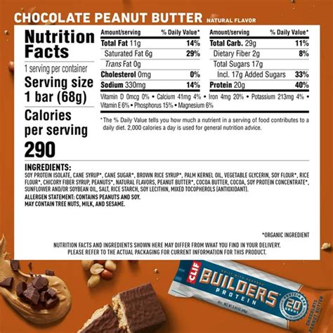 How many protein are in clif bar - calories, carbs, nutrition