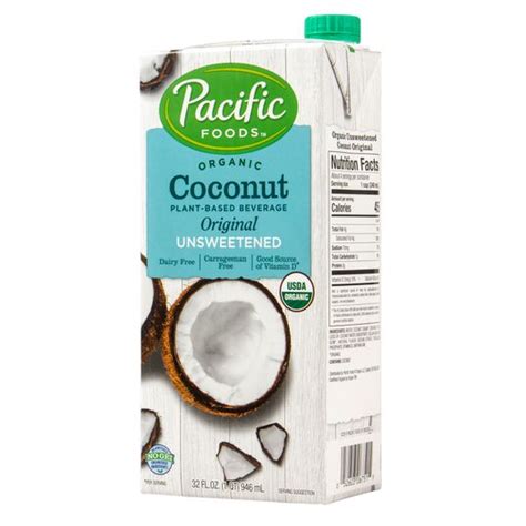 How many protein are in coconut beverage original unsweetened - calories, carbs, nutrition
