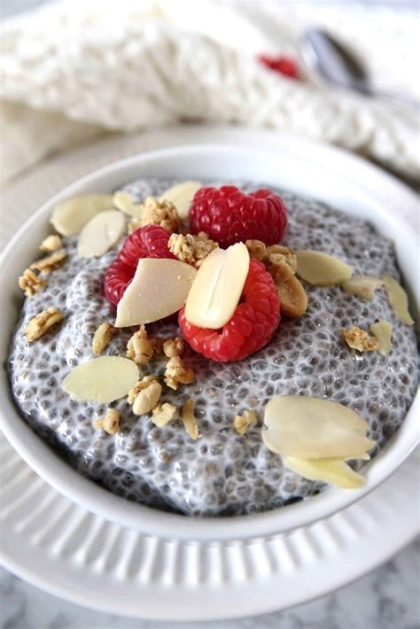 How many protein are in coconut chia pudding - calories, carbs, nutrition