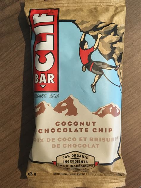 How many protein are in coconut chocolate chip energy bar - calories, carbs, nutrition