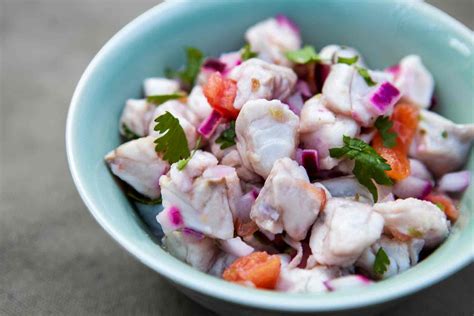 How many protein are in cod lime ceviche - calories, carbs, nutrition