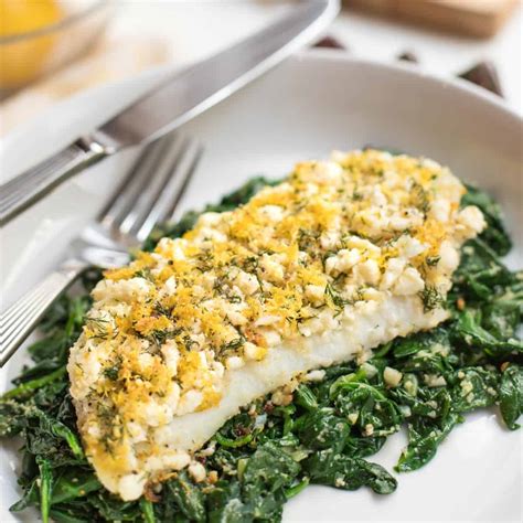 How many protein are in cod with tomato spinach relish, almond green beans, lemon scented quinoa - calories, carbs, nutrition