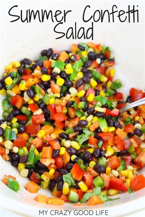 How many protein are in confetti summer salad - calories, carbs, nutrition