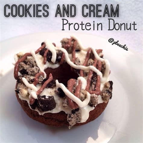 How many protein are in cookies and cream donut - calories, carbs, nutrition