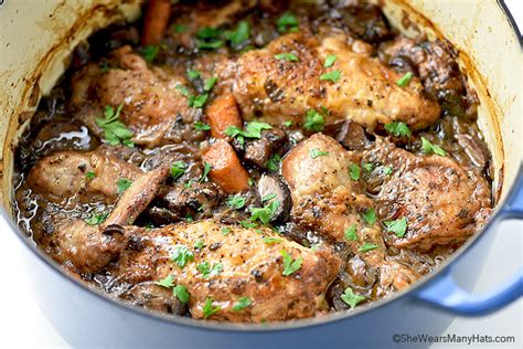 How many protein are in coq au vin marinade - calories, carbs, nutrition