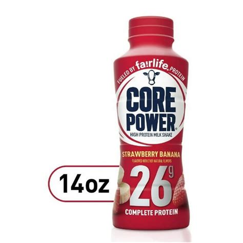 How many protein are in core power stawberry banana 26g - calories, carbs, nutrition