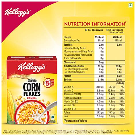 How many protein are in cornflakes - calories, carbs, nutrition
