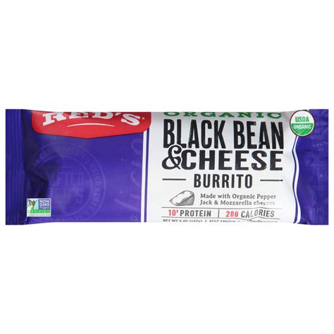 How many protein are in cosmic cantina black bean and cheese burrito - calories, carbs, nutrition