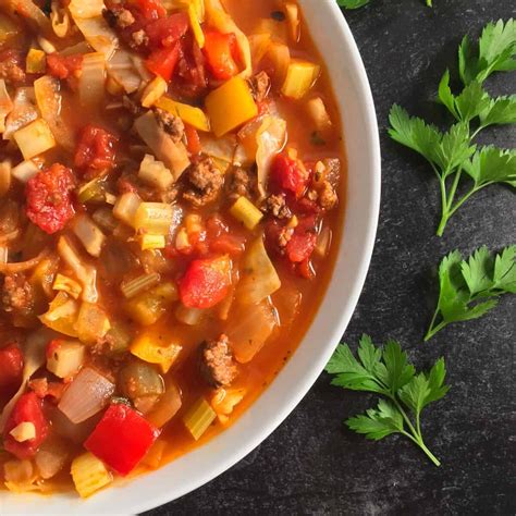 How many protein are in country cabbage soup - calories, carbs, nutrition