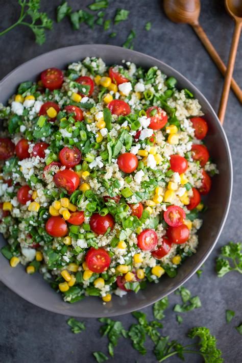 How many protein are in couscous quinoa and spinach salad (43189.2) - calories, carbs, nutrition