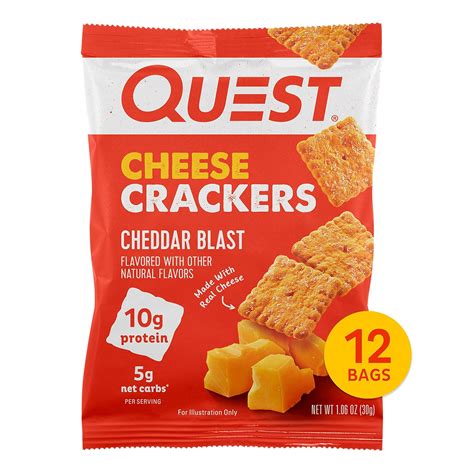 How many protein are in crackers - cheddar packs 2 go! - calories, carbs, nutrition