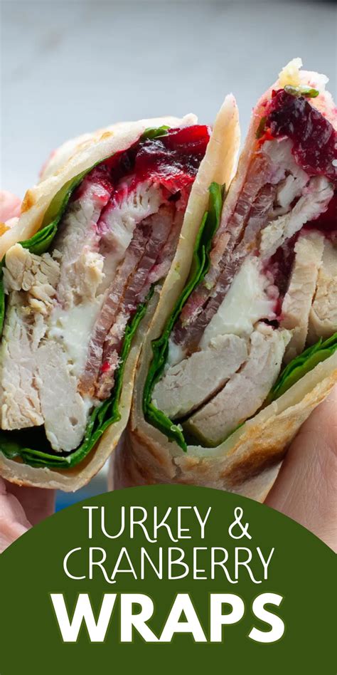 How many protein are in cranberry turkey wrap - calories, carbs, nutrition